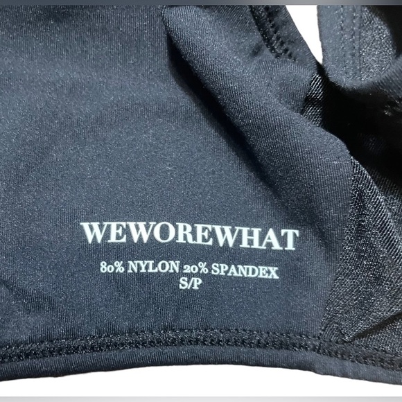 Weworewhat Mesh Sports Bra Top in Black Size Small V-Neck Women’s Activewear - Picture 10 of 16